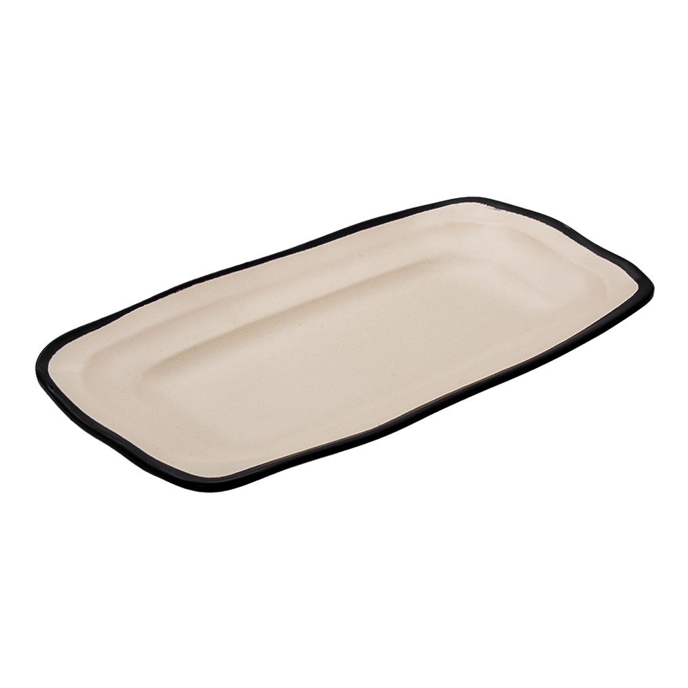 Bandeja rectangular de melamina 30.5 x 17.5 cm Terra Sand 93779 Tåvola
