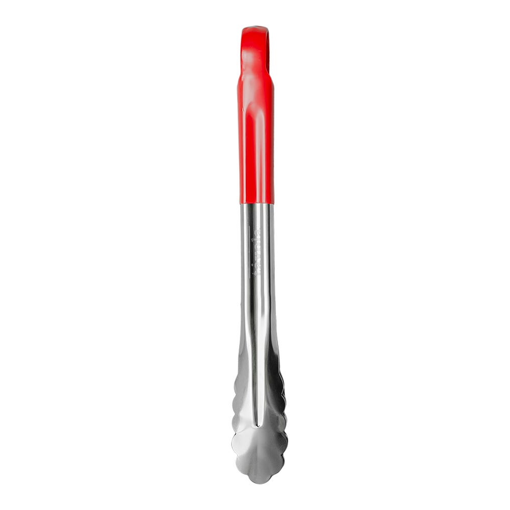 Pinza de acero inoxidable con cubierta de plástico rojo 30.1 cm TAV-12FTPHRED Tåvola