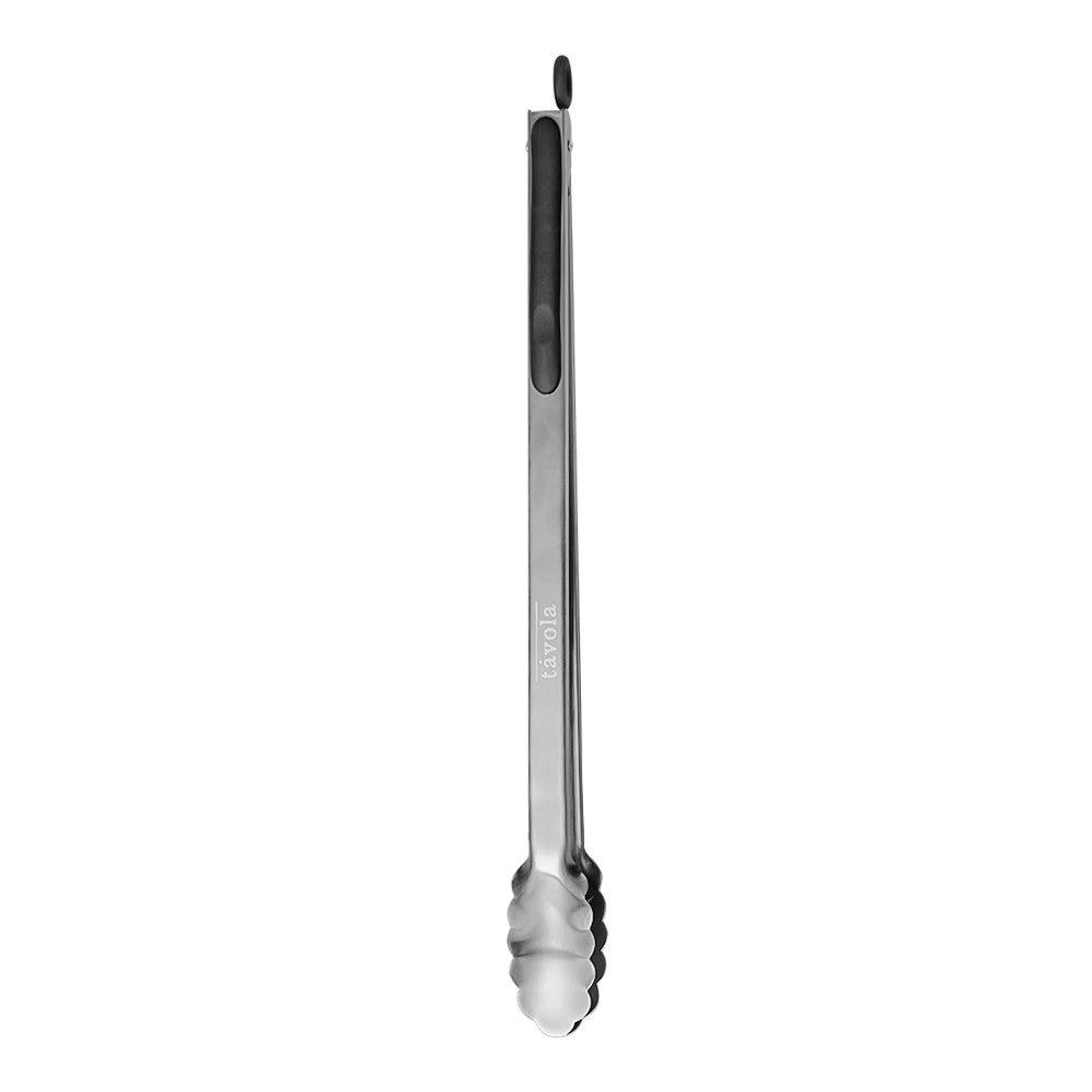 Pinza de acero inoxidable con cubierta de plástico negra 42.7 cm TAV-16FTCLIPB Tåvola