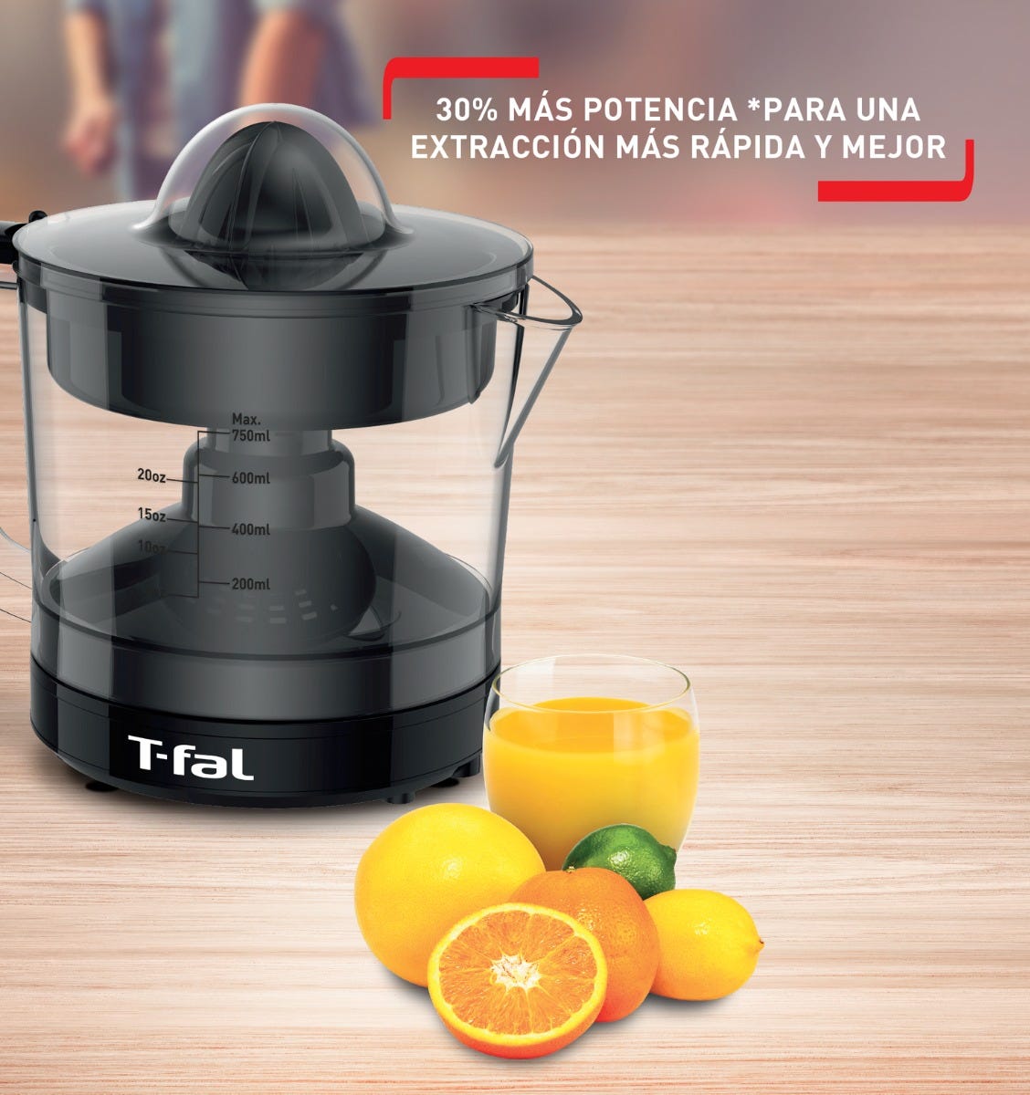 Exprimidor Vital negro ZP2028MX T-Fal