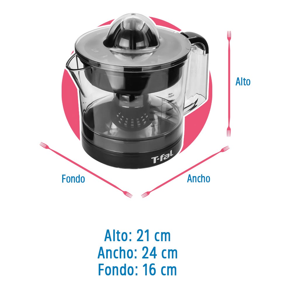 Exprimidor Vital negro ZP2028MX T-Fal