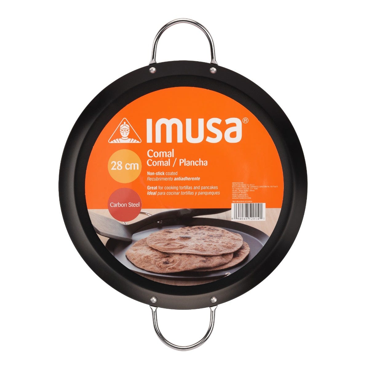 Comal redondo de acero al carbón 28 cm IMU-52014 Imusa