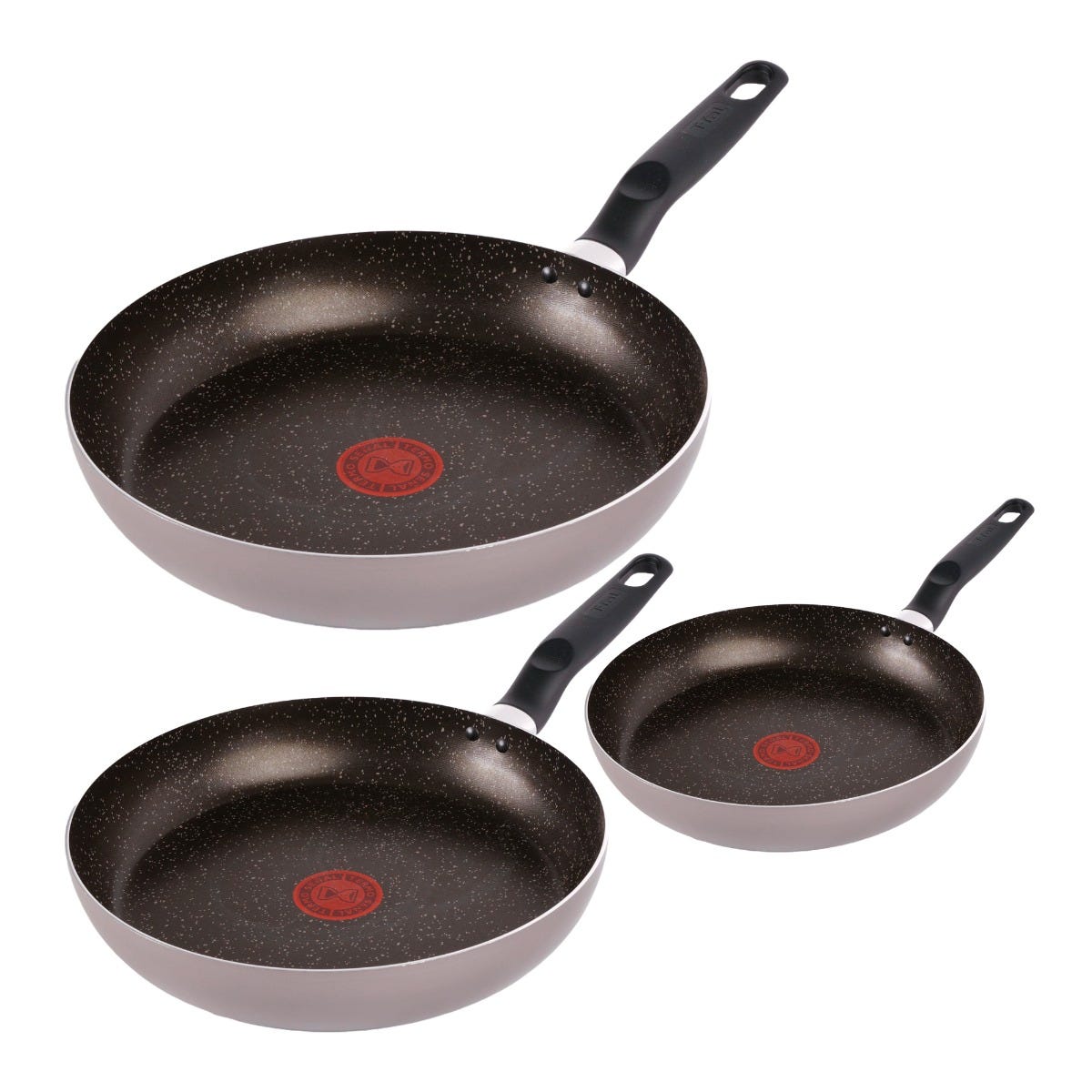 Juego de sartenes de aluminio 20/24/26 cm Daily Stone 0232900 T-Fal