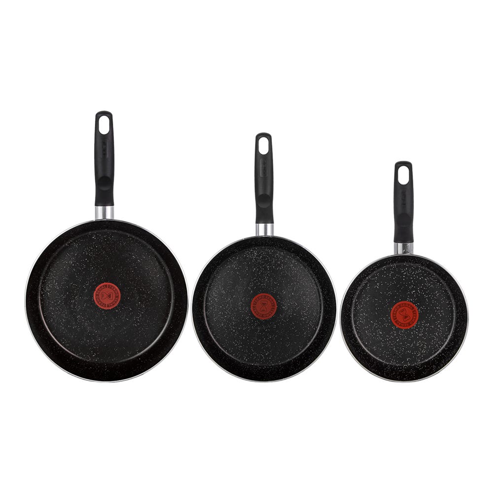 Juego de sartenes de aluminio 20/24/26 cm Daily Stone 0232900 T-Fal