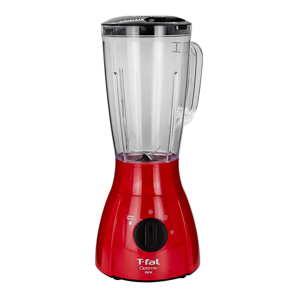 Licuadora vaso de plástico de 2 velocidades Optimix roja LN2775MX T-Fal