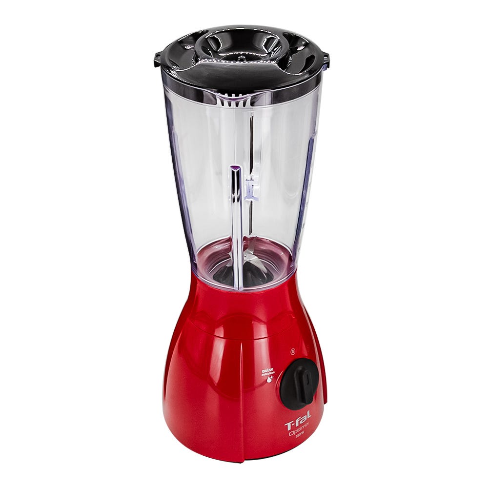 Licuadora vaso de plástico de 2 velocidades Optimix roja LN2775MX T-Fal