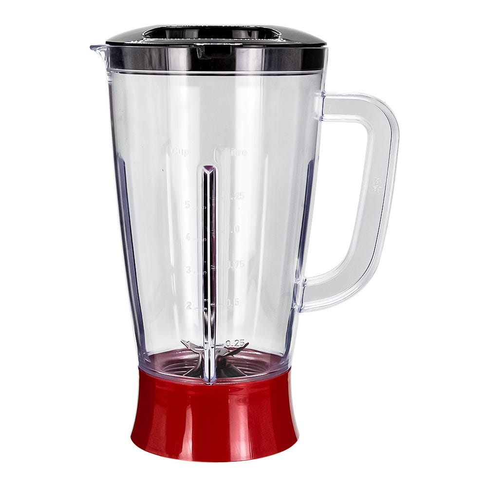 Licuadora vaso de plástico de 2 velocidades Optimix roja LN2775MX T-Fal