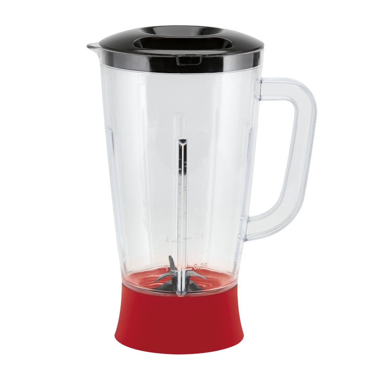 Licuadora vaso de plástico de 2 velocidades Optimix roja LN2775MX T-Fal