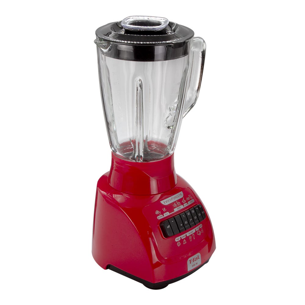 Licuadora infiny force XL 10 velocidades vaso de vidrio roja LN8205MX T-Fal