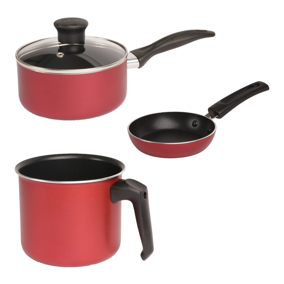 Batería de aluminio 25 piezas roja Family Cook T-Fal