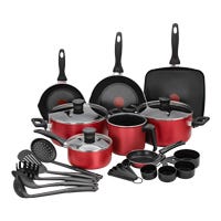 Batería de aluminio 25 piezas roja Family Cook T-Fal