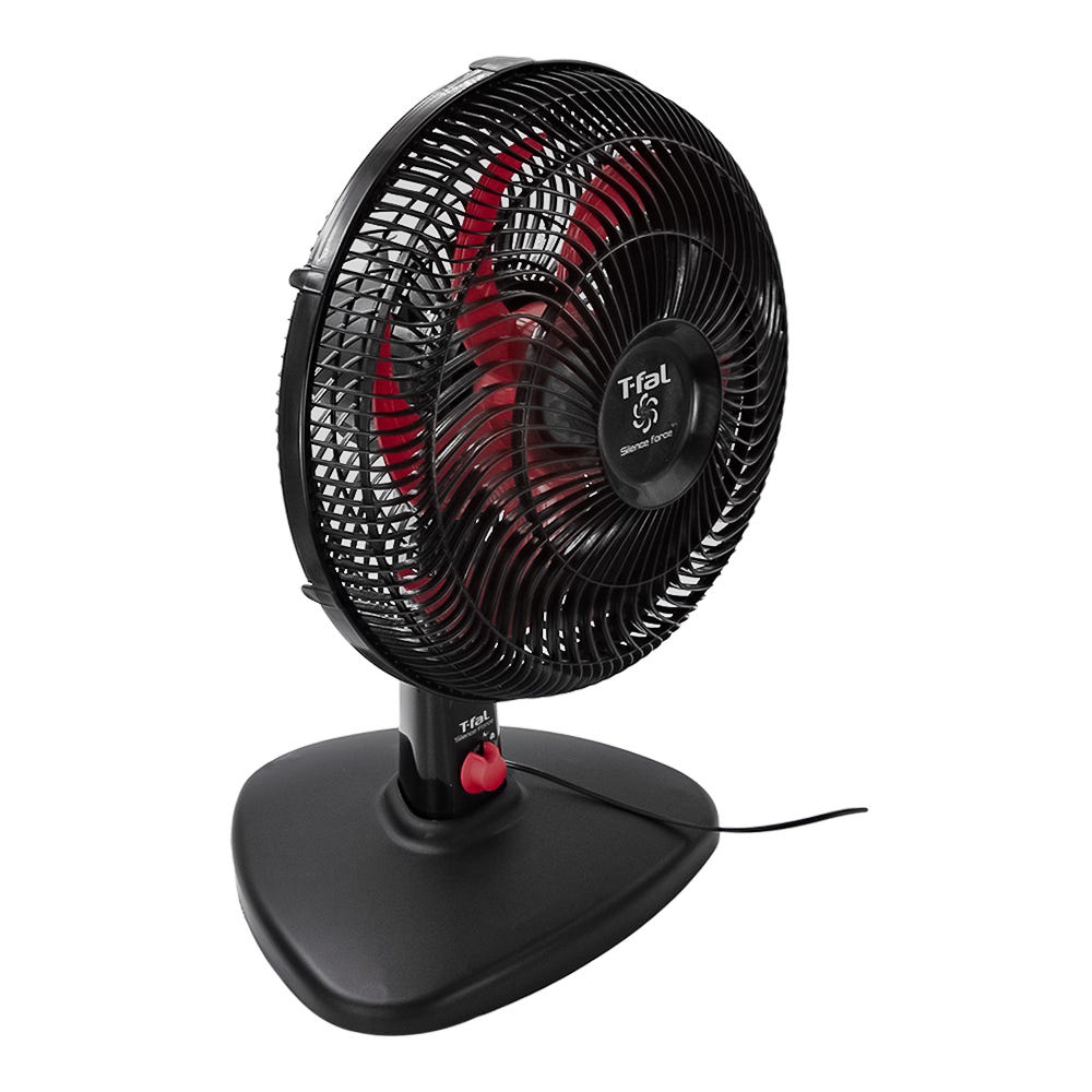 Ventilador 14 pulgadas 2 en 1 Silence Force negro con rojo VE32A3X0 T-Fal