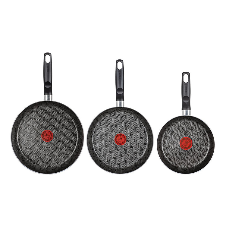 Juego de sartenes de aluminio 20/24/26cm expert chef gris 261400 T-Fal