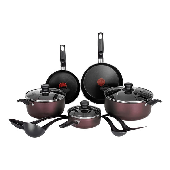 Batería de aluminio 12 piezas Expert Chef morada 583880 T-Fal