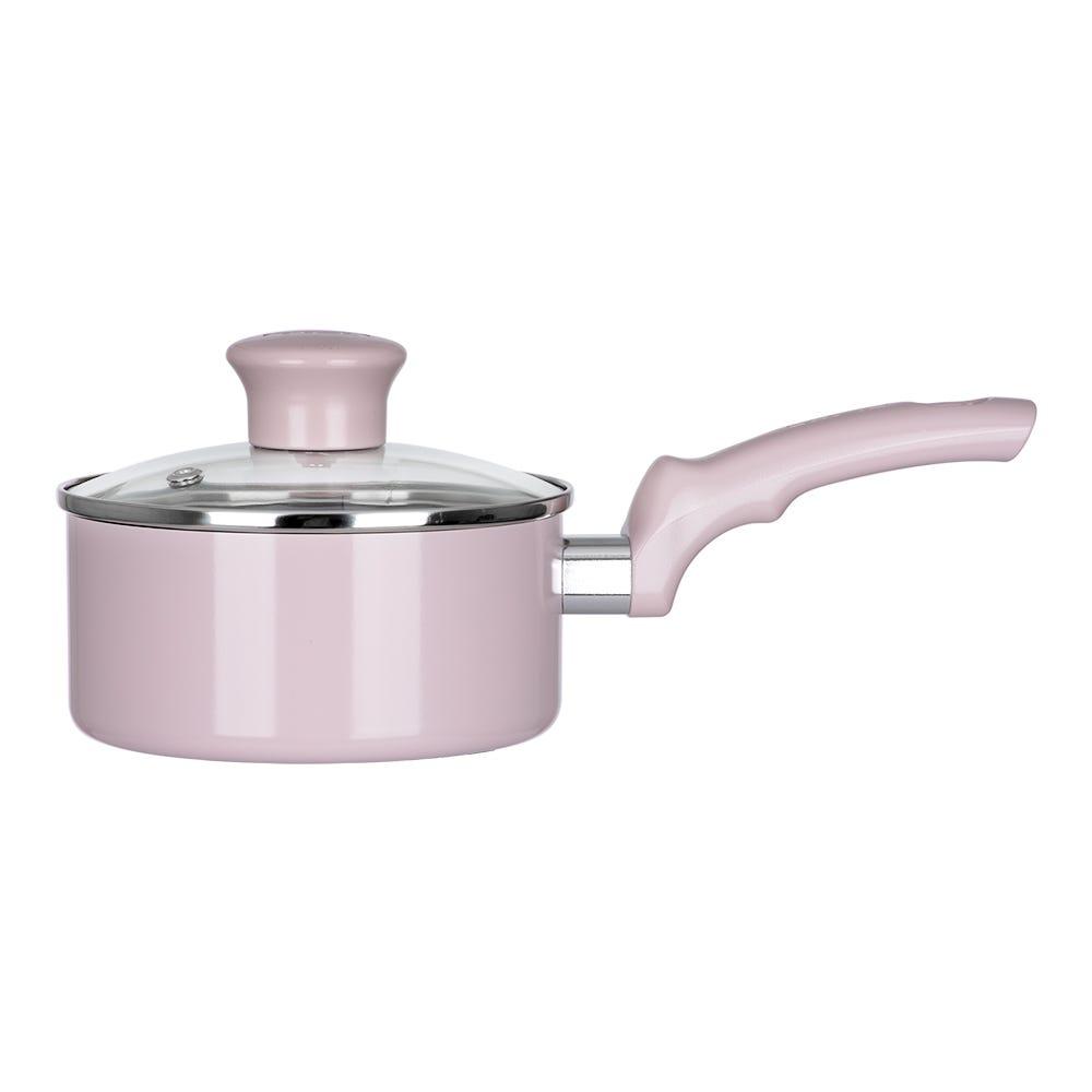 Batería de aluminio 12 piezas Ceramic rosa C493SC64 T-Fal