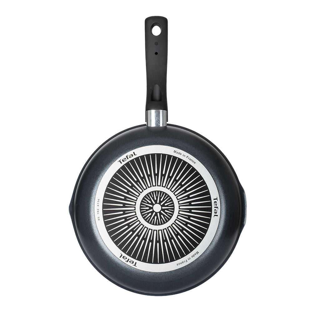 Sartén wok de aluminio 28.2 cm Easy Titanium negro C3937782M24 T-Fal