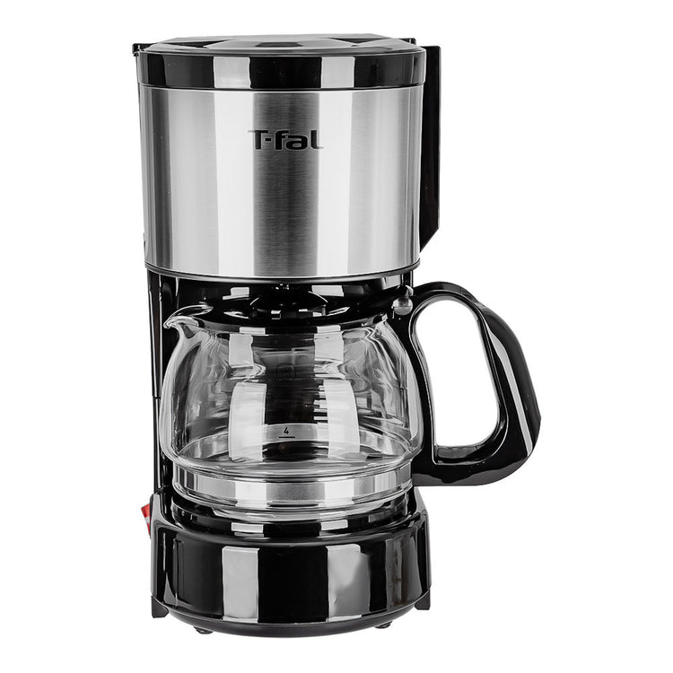 Cafetera 6 tazas Heliora Petit negro con plata CM321DMX T-Fal