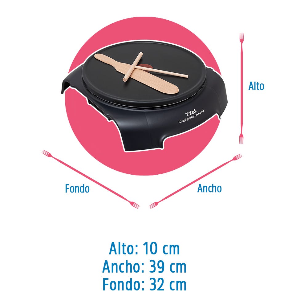 Crepera eléctrica con revestimiento antiadherente PY-301072 T-Fal