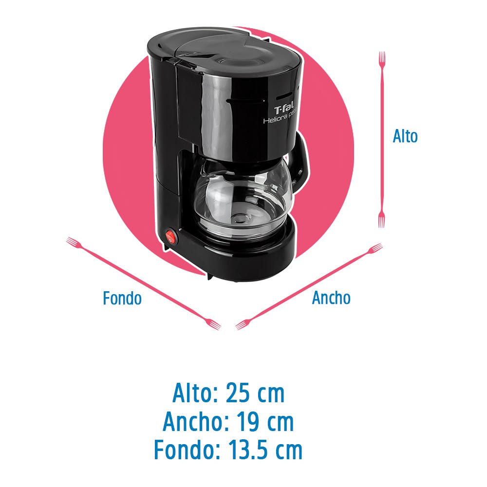 Cafetera 6 tazas Heliora Petit T-Fal