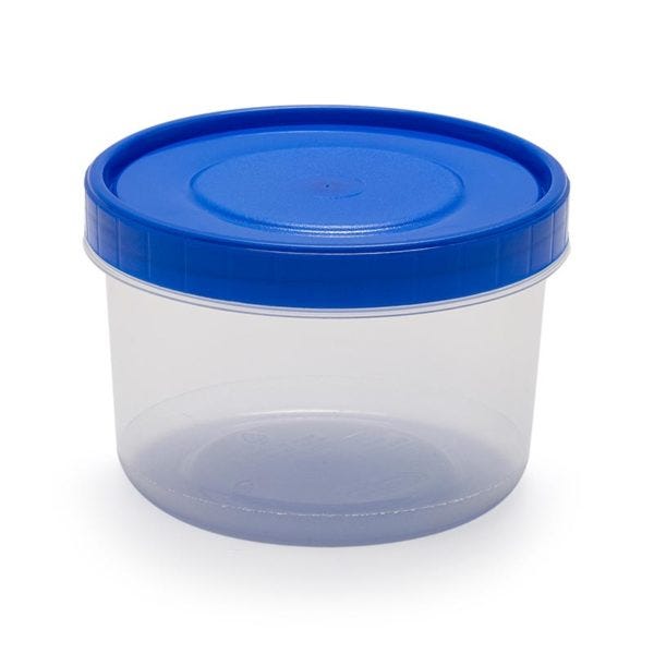 Recipiente de plástico chico con taparrosca Bongo 0532 Cubasa