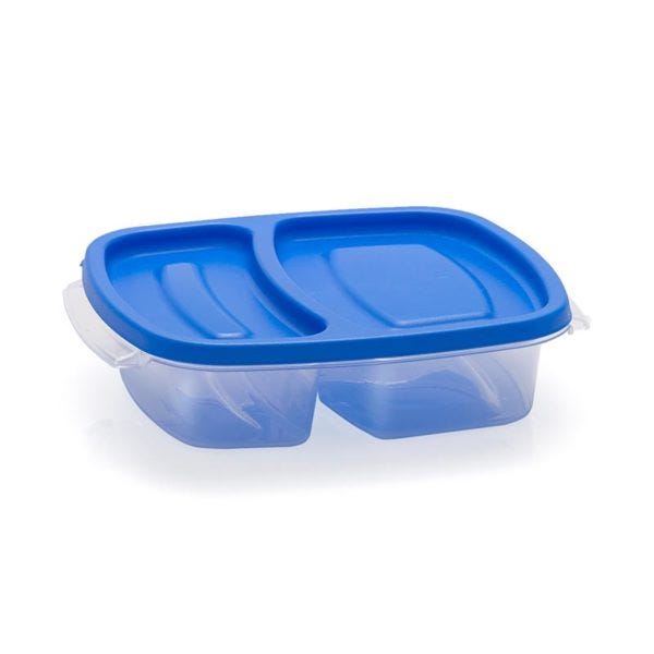 Contenedor de plástico hermético doble Refripractic 0527 Cubasa