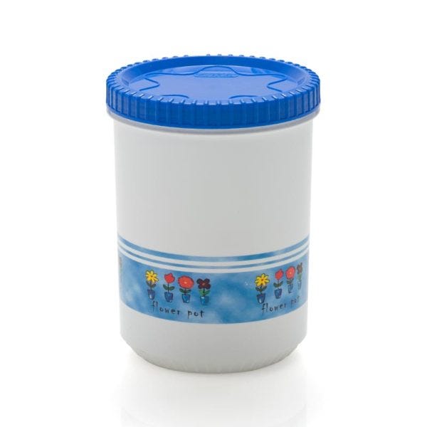 Contenedor de plástico 2.1 L con flores Cerealero Núm.3 1603 Cubasa