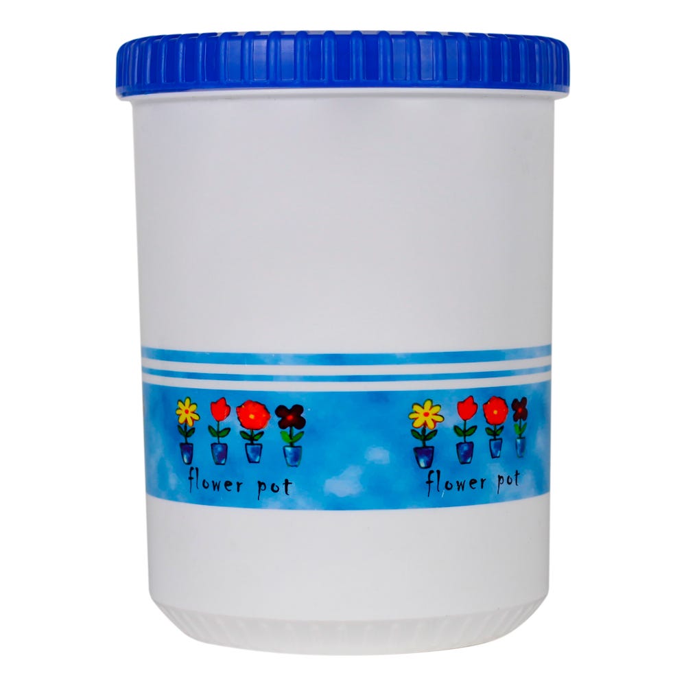 Contenedor de plástico 2.1 L con flores Cerealero Núm.3 1603 Cubasa