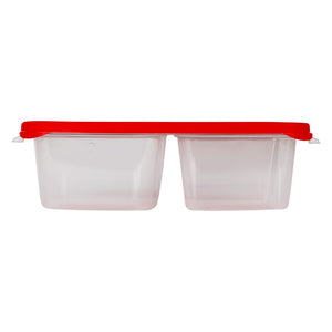 Contenedor de plástico triple 1 L Refripractic 0506 Cubasa