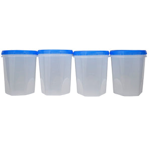 Juego de contenedores de plástico 4 piezas 800 ml Twist 1937 Cubasa