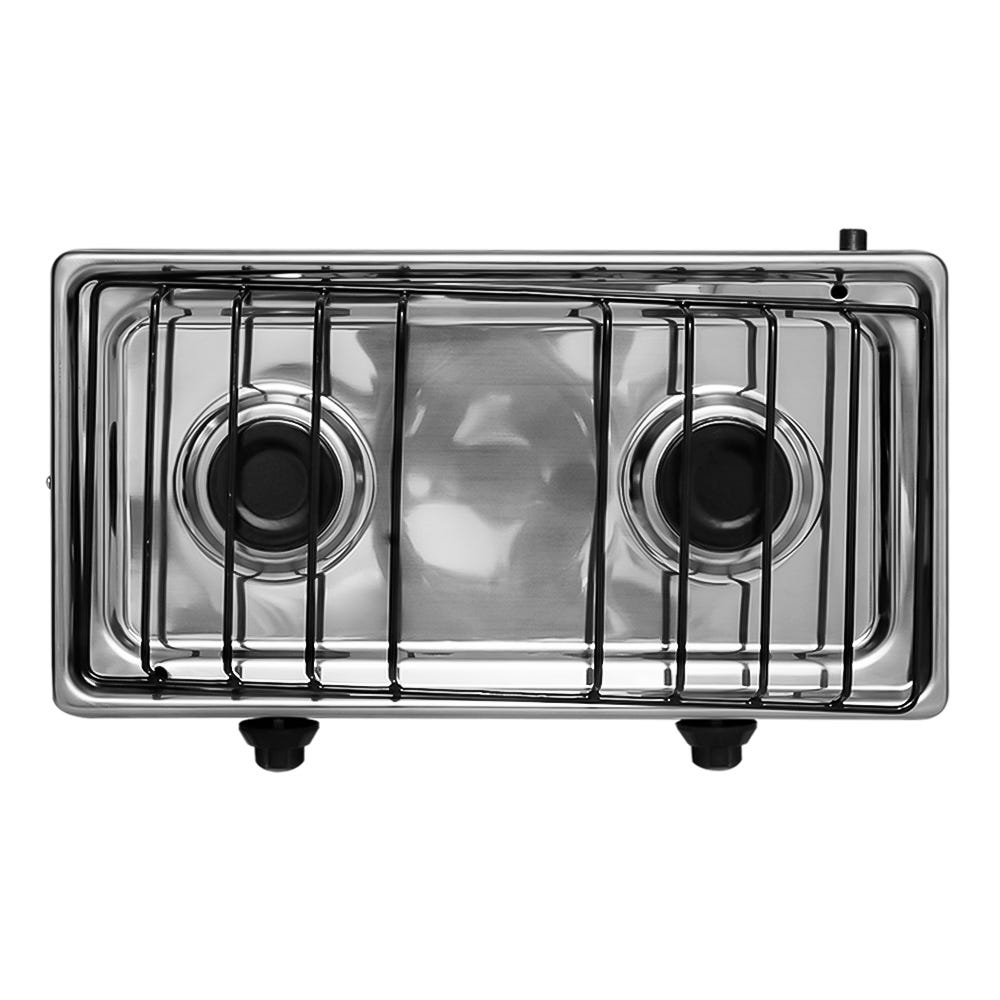 Parrilla de gas 2 quemadores acero inoxidable 2Q-TA Super Flama – vista 3