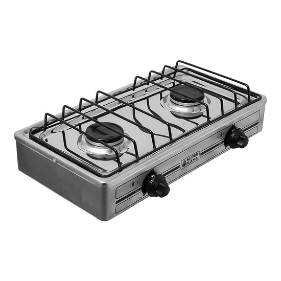 Parrilla de gas 2 quemadores acero inoxidable 2Q-TA Super Flama – vista 4
