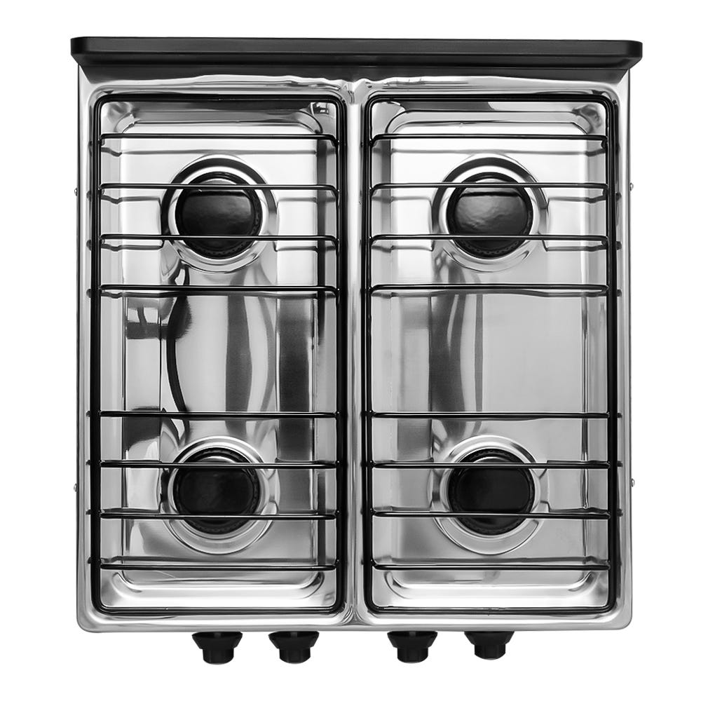 Parrilla de gas 4 quemadores acero inoxidable 4Q-TA Super Flama