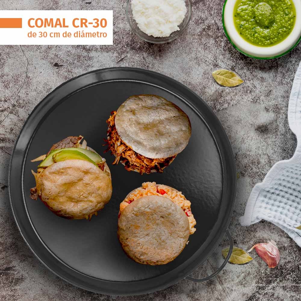 Comal redondo 30 cm con asa de alambrón CR-30 Super Flama – vista 5