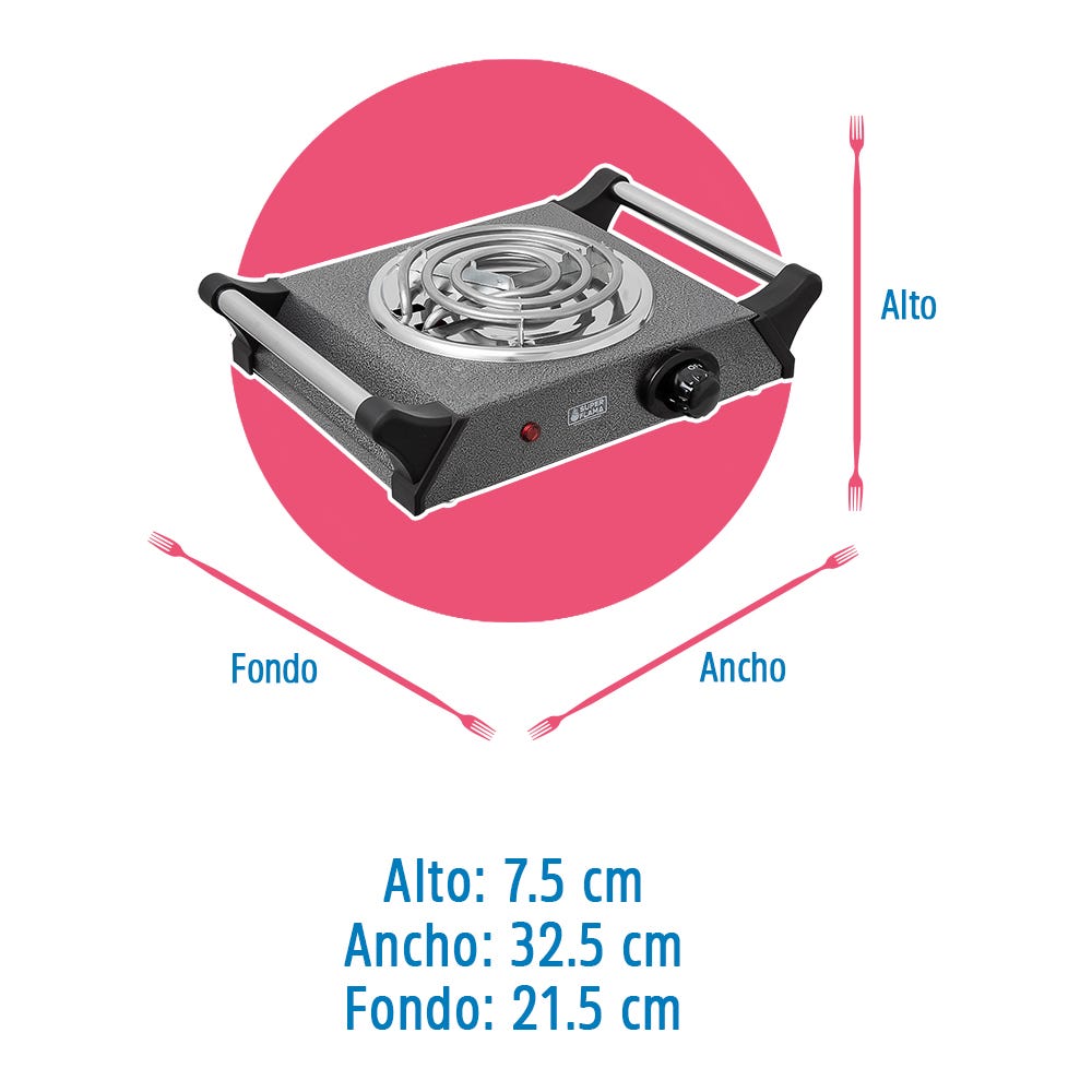 Parrilla eléctrica 1 resistencia