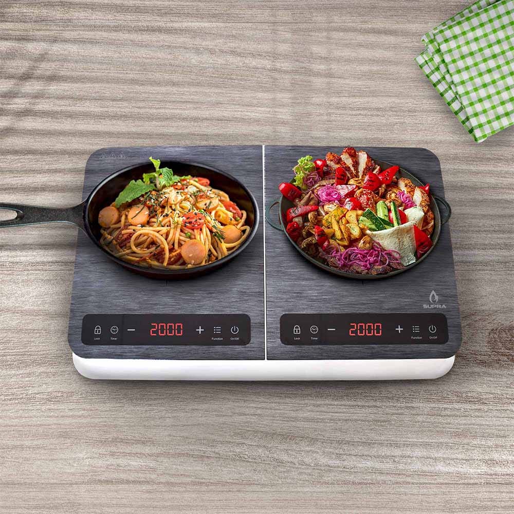 Parrilla de inducción 2 quemadores cristal templado BRUSH W TWO Supra – vista 13