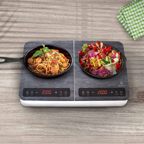 Parrilla de inducción 2 quemadores cristal templado BRUSH W TWO Supra – vista 13