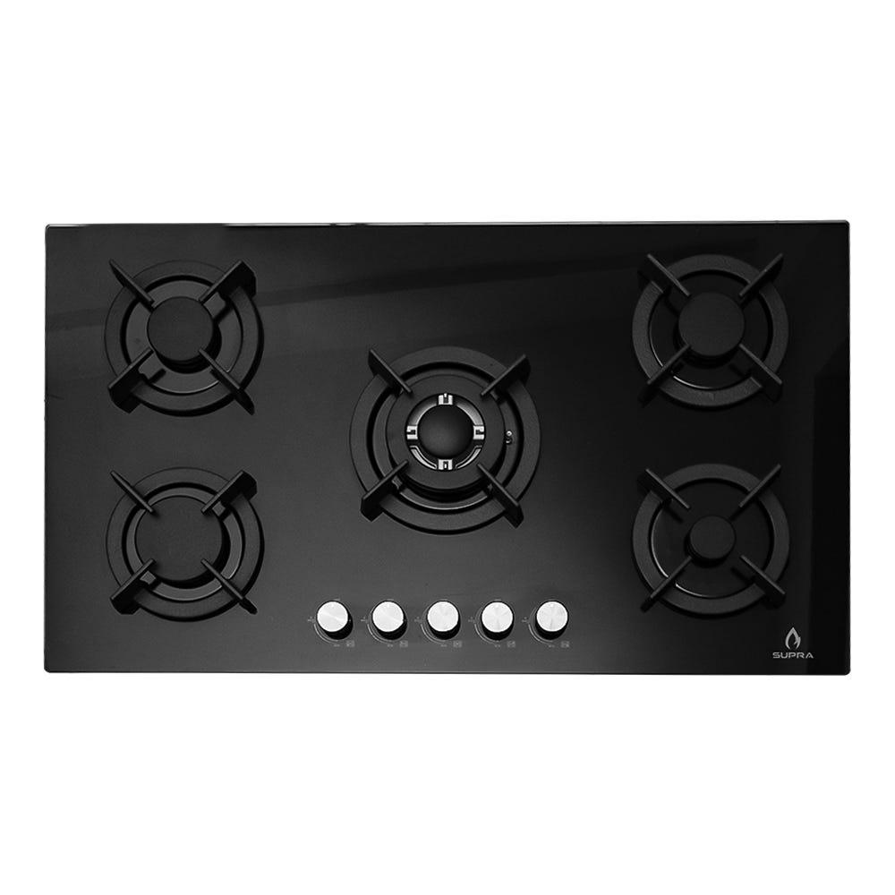 Parrilla 5 quemadores de cristal templado ONIX 90 Supra