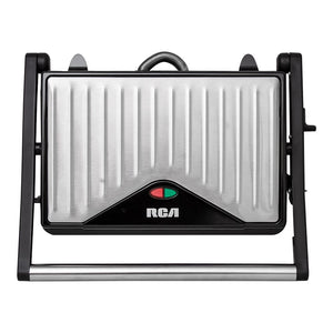 Parrilla Panini placas antiadherentes 2 rebanadas RC-123G RCA