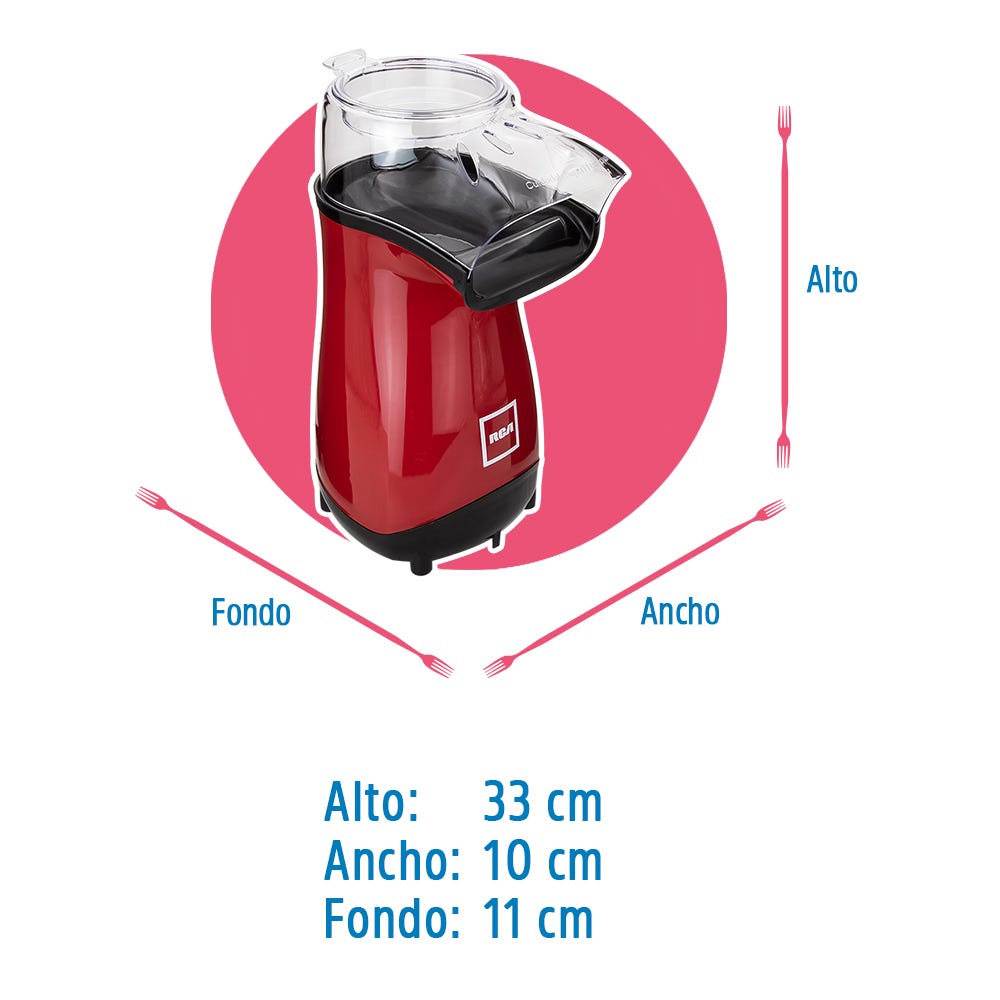 Palomerito con tapa medidora rojo RC-1025 RCA