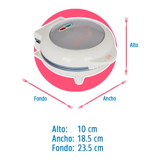 Waflera mini beige con rosa Hello Kitty HK-91W RCA – vista 5