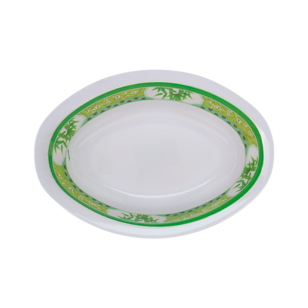 Tazón oval 10 Bambú Verde Clorofila