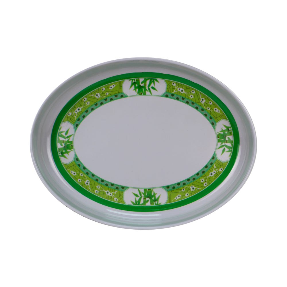 Ensaladera ovalada 12 Bambú Verde Clorofila
