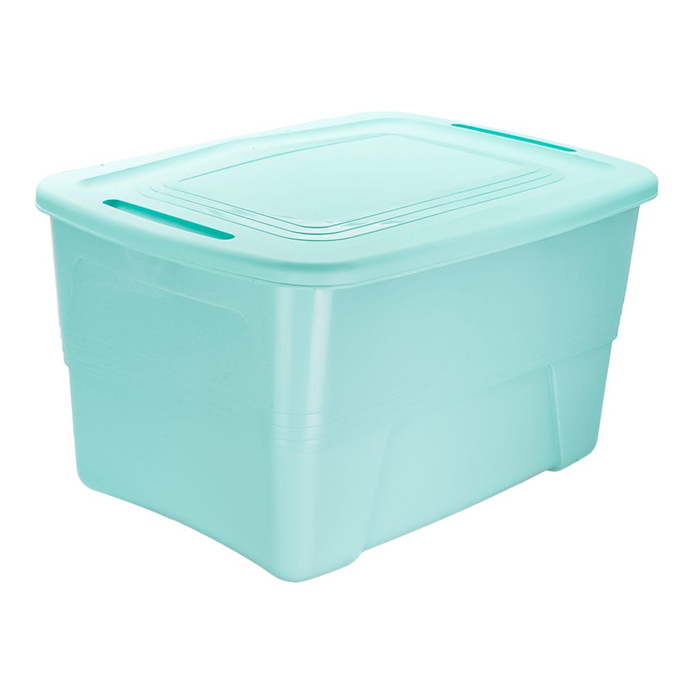 Caja multiusos de plástico 38 L con tapa Atlanta S010TZZR Plastic Trends