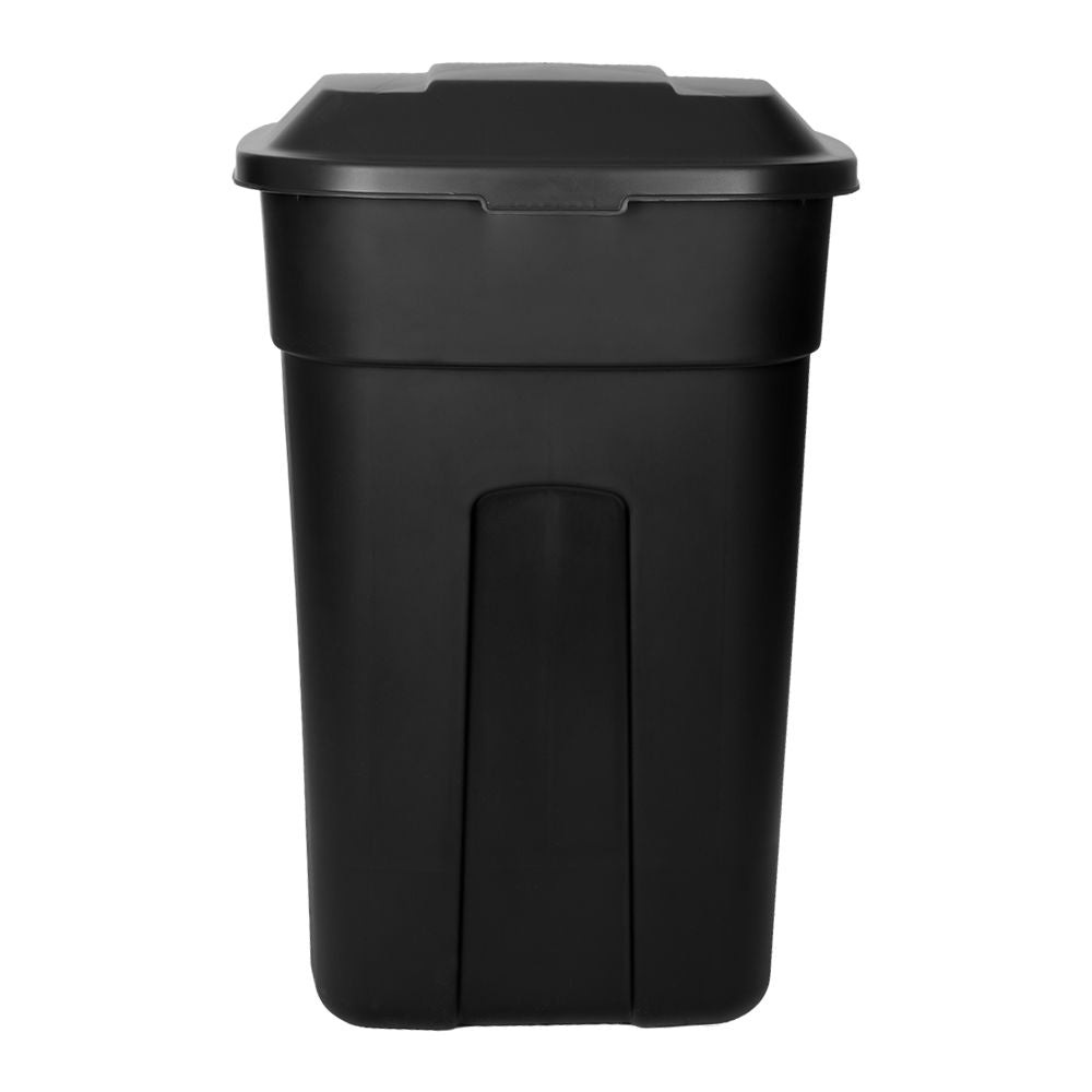 Contenedor de plástico con tapa 135 litros Tacho negro Plastic Trends