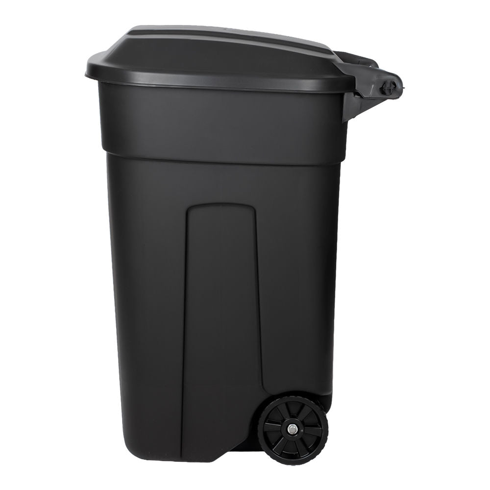 Contenedor de plástico con tapa 135 litros Tacho negro Plastic Trends