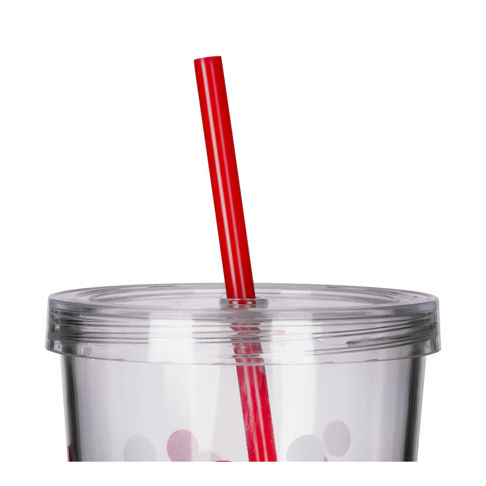 Vaso de plástico 700 ml con popote Venti FUT001