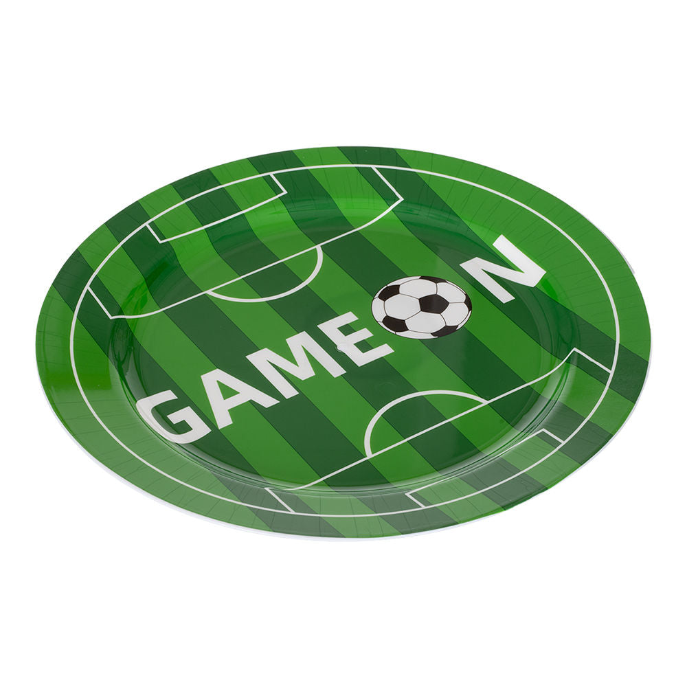 Juego de 4 platos grandes de plástico verdes FUT009 Good & Good