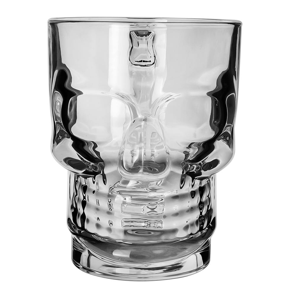 Tarro cervecero calavera 500 ml vidrio Vittori