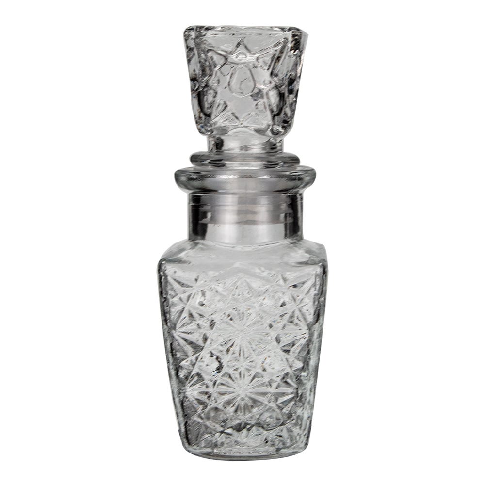 Licorera de vidrio Diamante nano labrada 60 ml 0135 Vittori