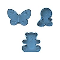 Moldes para galletas HUT Simple Kitchen 3 piezas